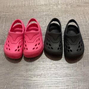 Pink and Black Slip-On Shoes for Baby